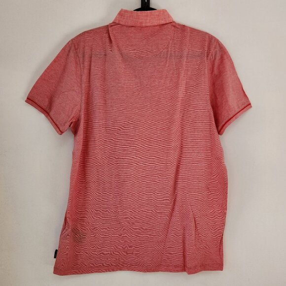 Ted Baker London Short Sleeve Polo Shirt Casual Golfing Red Pink Men's L (5) - Picture 2 of 9
